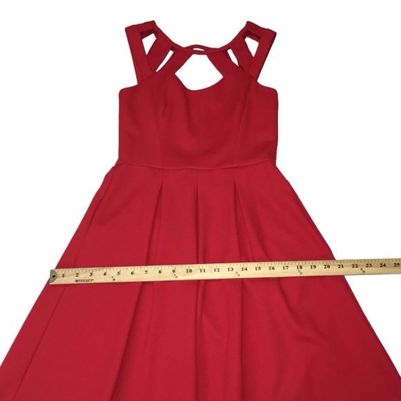 Betsey Johnson Red Cage Top Party Event Dress - Women’s 2 - Picture 5 of 14